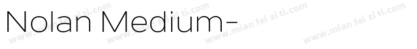 Nolan Medium字体转换